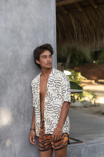 Camisa Hawaiana - Culebras Hueso