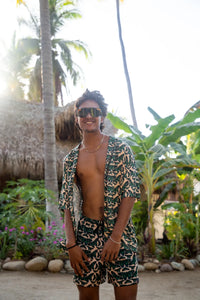 Camisa Hawaiana - Mariposas Blush