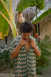 Camisa Hawaiana - Mariposas Blush