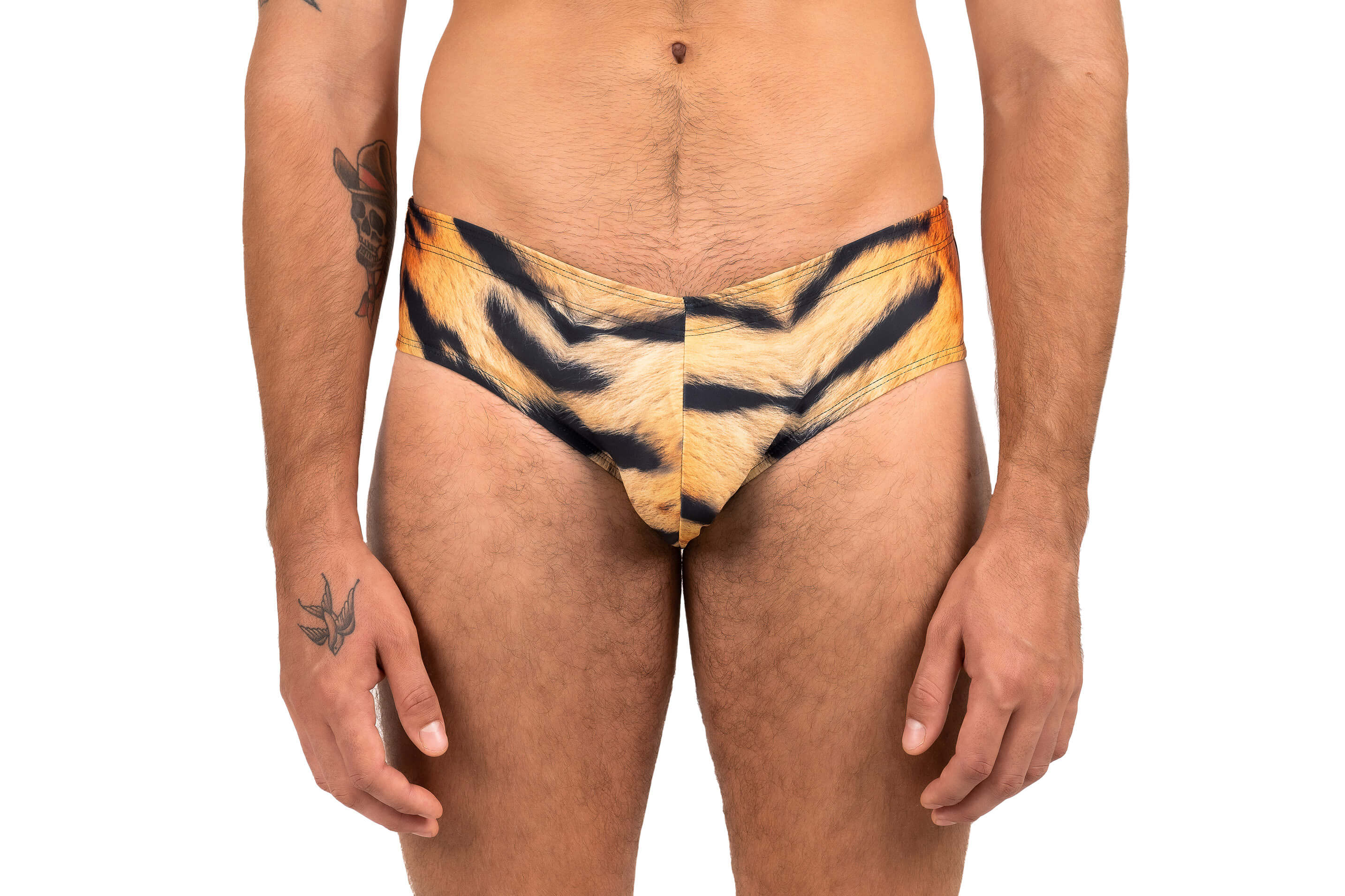 Men's Tiger Print Training Brief - Tiger Underwear